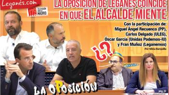Con la participación de Miguel Ángel Recuenco (PP), Carlos Delgado (ULEG), Óscar García (Unidas Podemos-IU) y Fran Muñoz (Leganemos)
