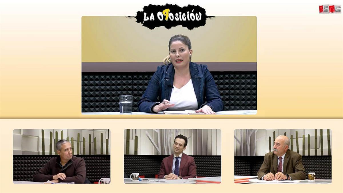 Jesús Pérez (Más Madrid-Compromiso con Getafe), Antonio José Mesa (PP) y José Manuel Fernández Testa (Vox) debatieron en Televisión de Madrid sobre los problemas de la localidad