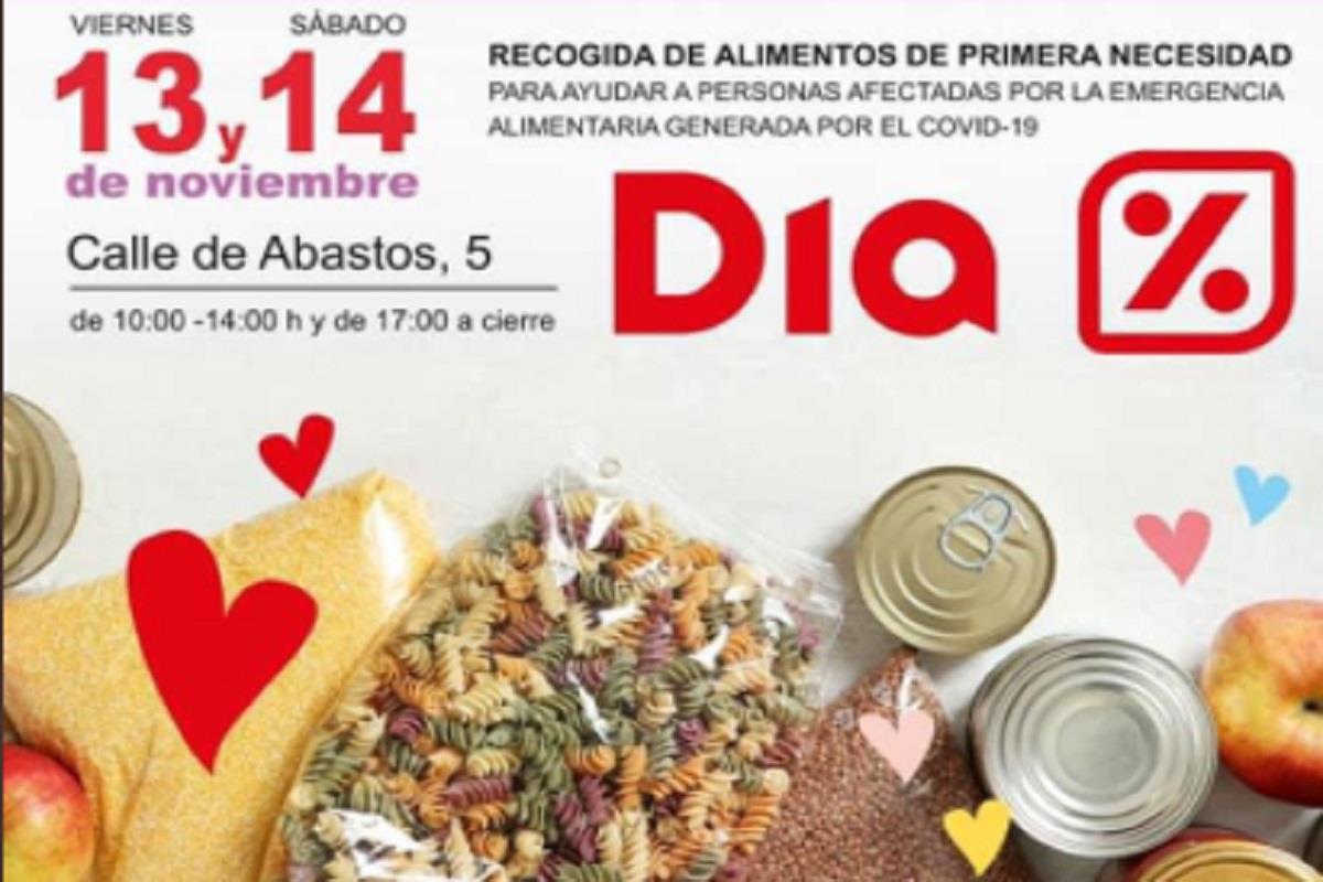 La recogida será el 13 y 14 de noviembre en el supermercado Plaza Día de la Calle Abastos 