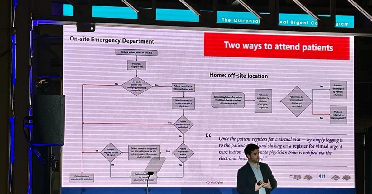 Una tablet instalada en la habitación ofrece una estancia de confort durante el ingreso