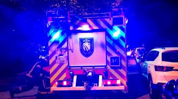 Los Bomberos de Fuenlabrada tuvieron que cortar al tráfico una vía de acceso, debido la acumulación de agua en el paso subterráneo