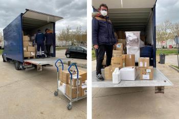 De momento se tratan de dos respiradores, batas desechables, mascarillas, gorros y guantes. Pero la URJC sigue buscando más material que pueda ser de utilidad para los hospitales