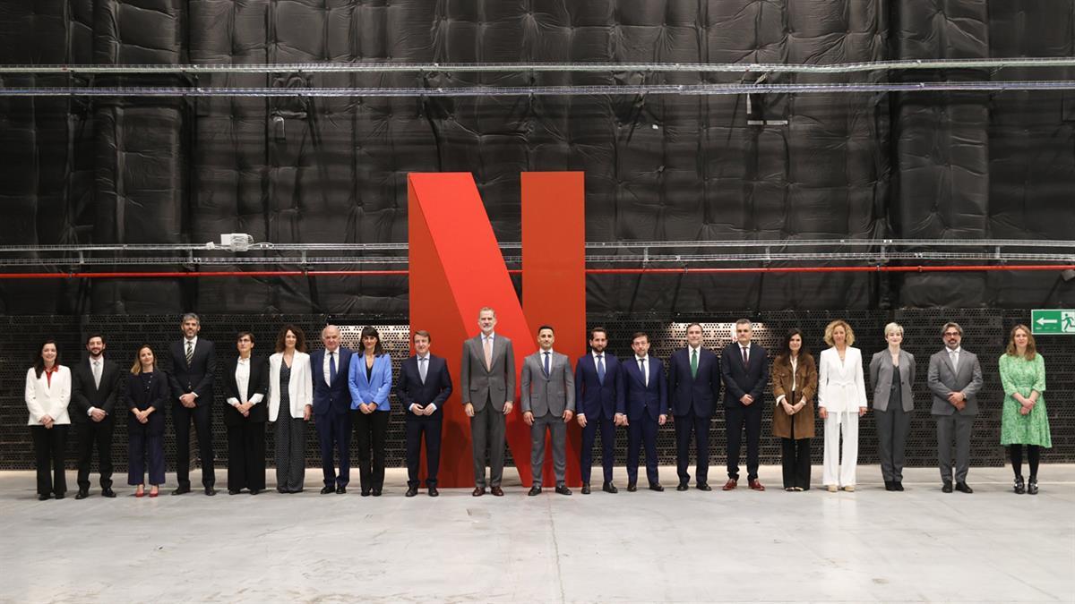 Su Majestad el Rey ha acudido a las instalaciones del HUB audiovisual 