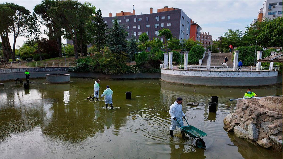 Se procedió a su vaciado y limpieza en profundidad