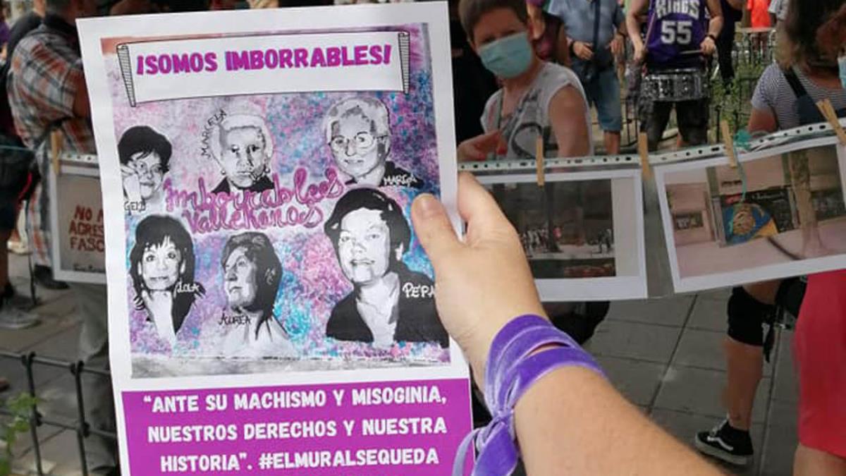 Las protestas a pie de calle y los votos en contra de Más Madrid y PSOE permiten que el mural se quede