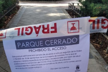 Los parques de nuestra ciudad ya se han precintado para evitar su uso