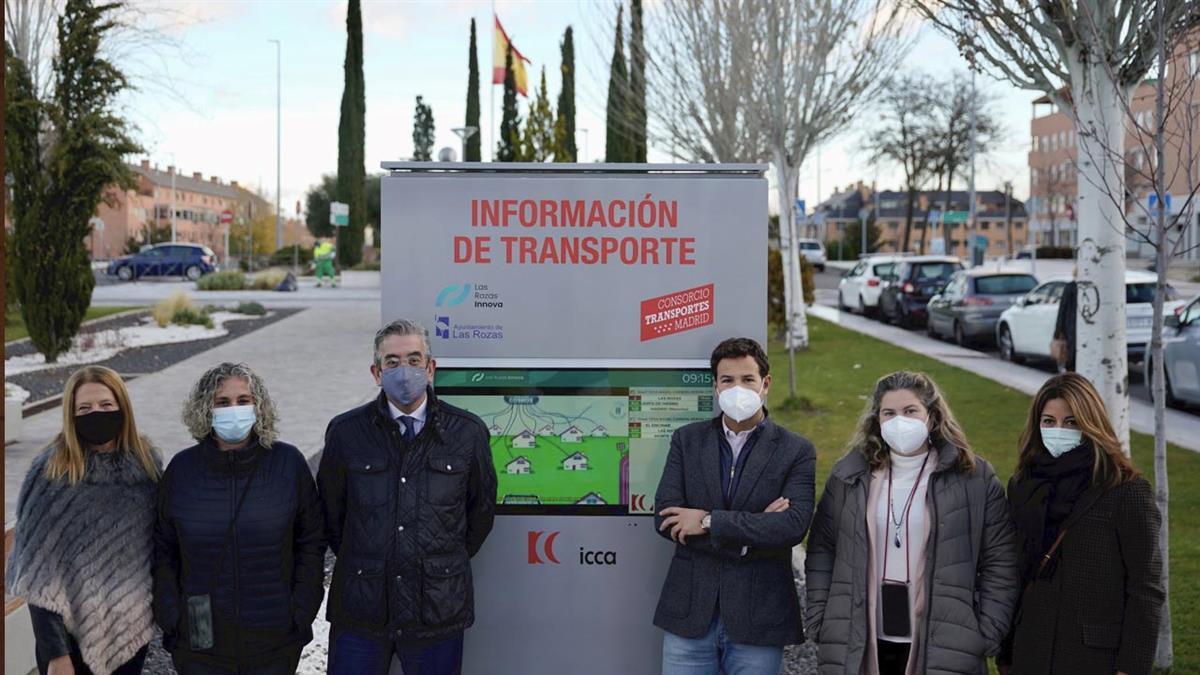 El Consorcio Regional de Transportes inaugura el primer Panel de Información Multimodal 