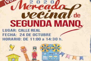 El mercadillo se celebrará el sábado 24 de octubre en la Calle Real 
