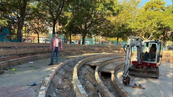 La reforma de este espacio de Leganés Norte durará dos meses e incluirá mejoras en el anfiteatro, los pavimentos, los cerramientos y la instalación eléctrica