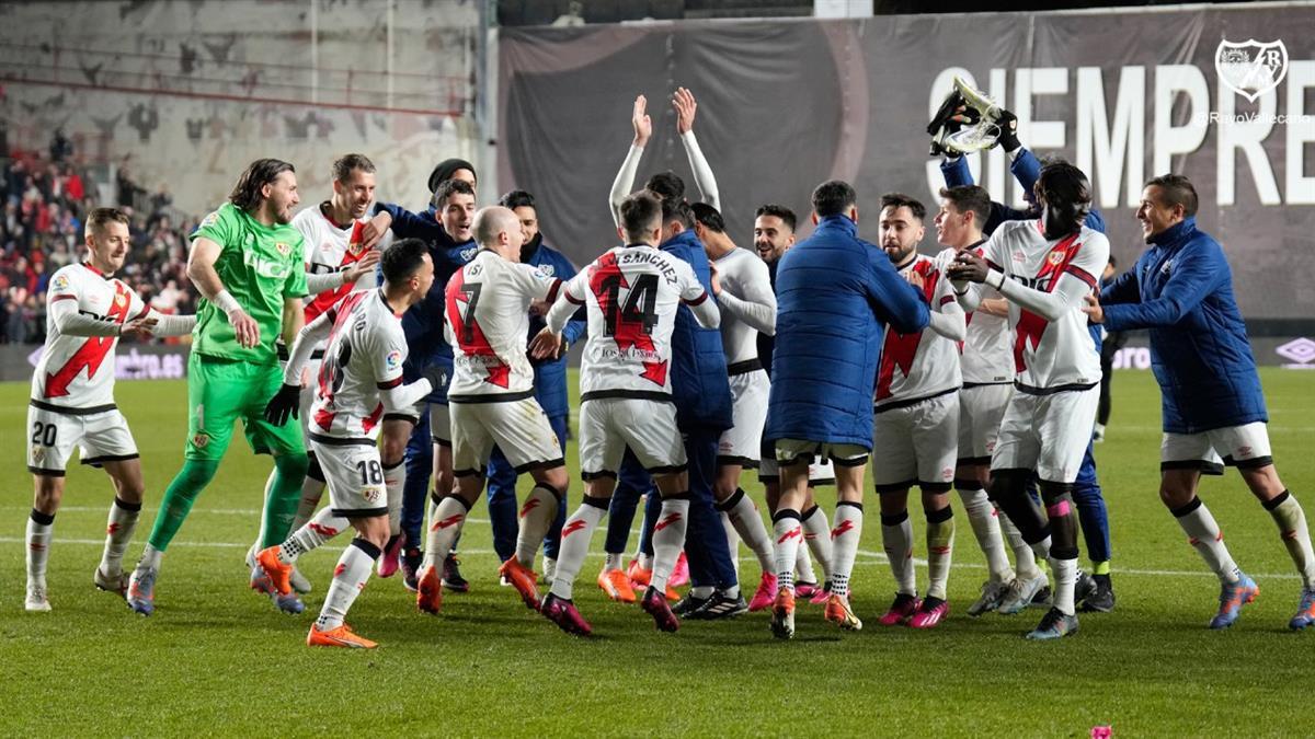 El Rayo se aupa hasta la 5ª posición a solo 3 puntos de los puestos Champions