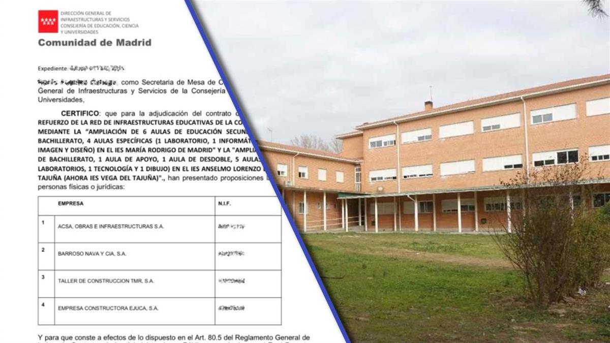 La licitación, valorada en 5 millones de euros, supondrá la creación de cuatro aulas para Bachillerato