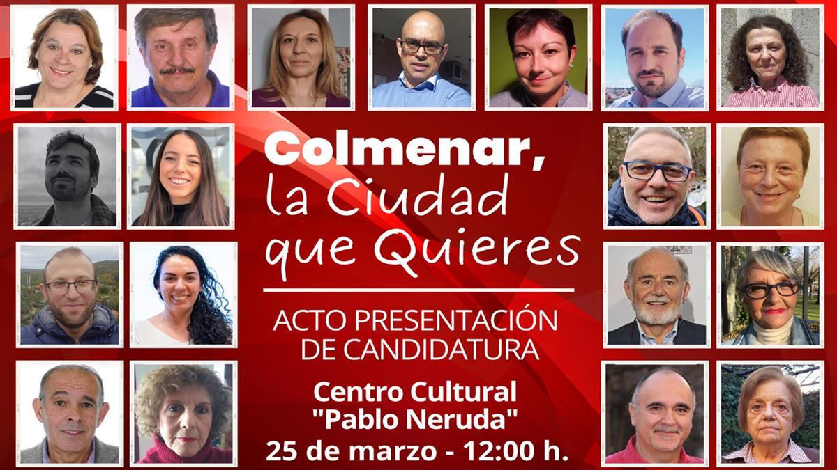 Los socialistas hacen pública su candidatura para las elecciones municipales