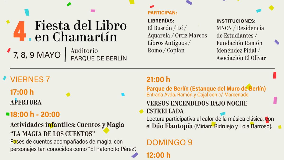 Los días 7, 8 y 9 de mayo, en el auditorio al aire libre del parque de Berlín