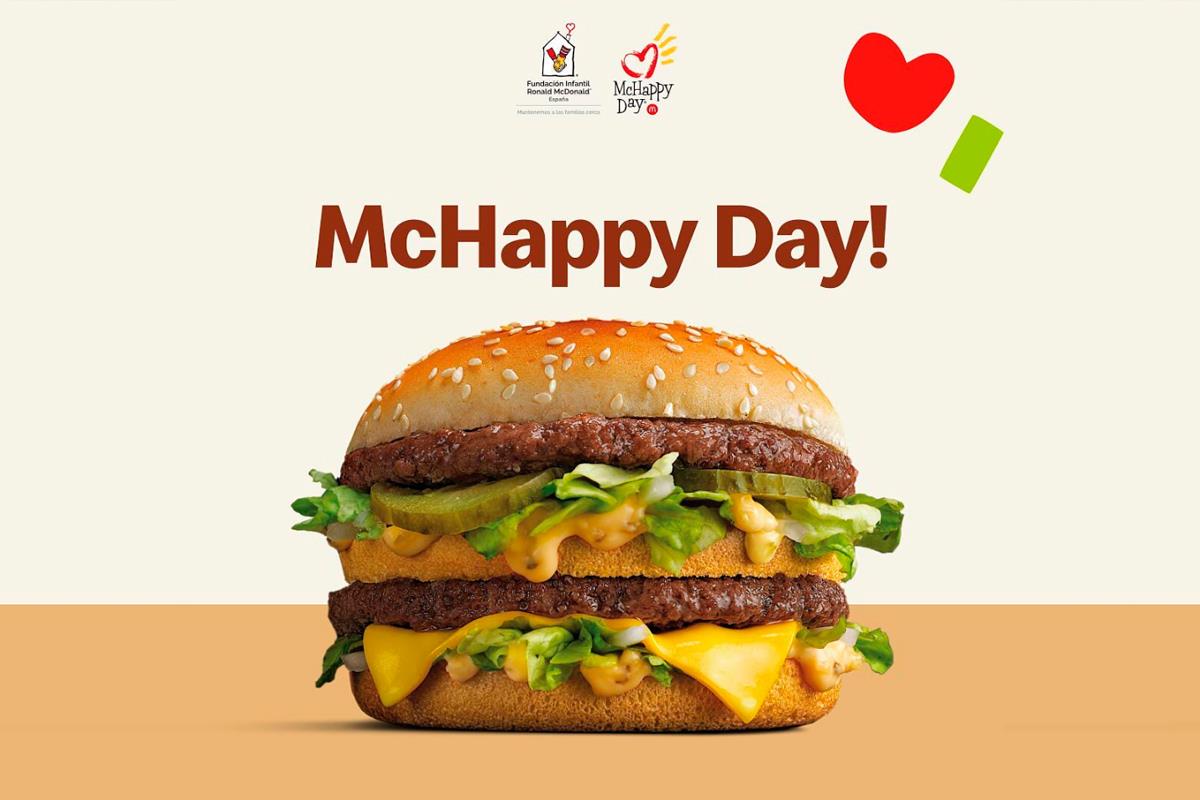 McHappy Day, es el día en el que la cadena de restaurantes donará la recaudación íntegra del Big Mac para ayudar a niños enfermos y sus familias