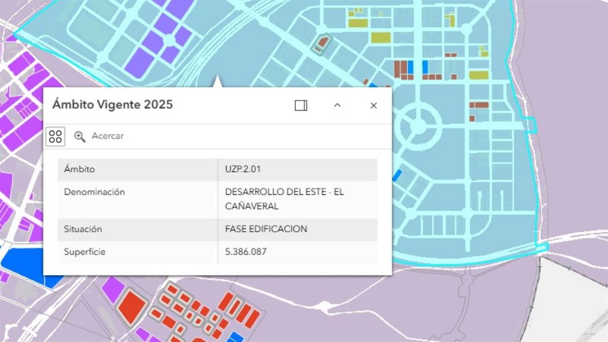 Un mapa para el análisis de los datos de edificabilidad de los ámbitos urbanísticos