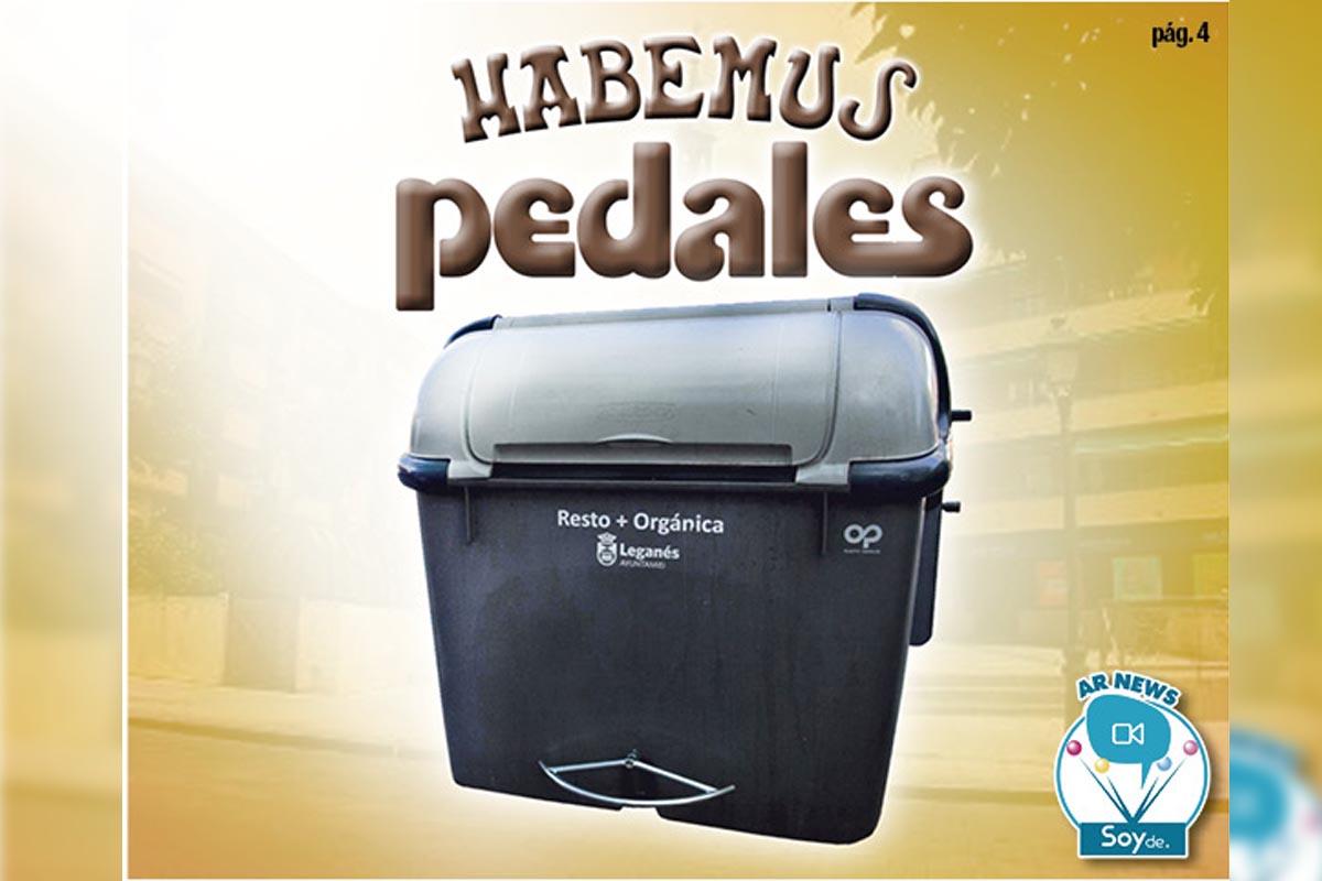 El Ayuntamiento de Leganés ha comenzado a instalar los pedales en los contenedores