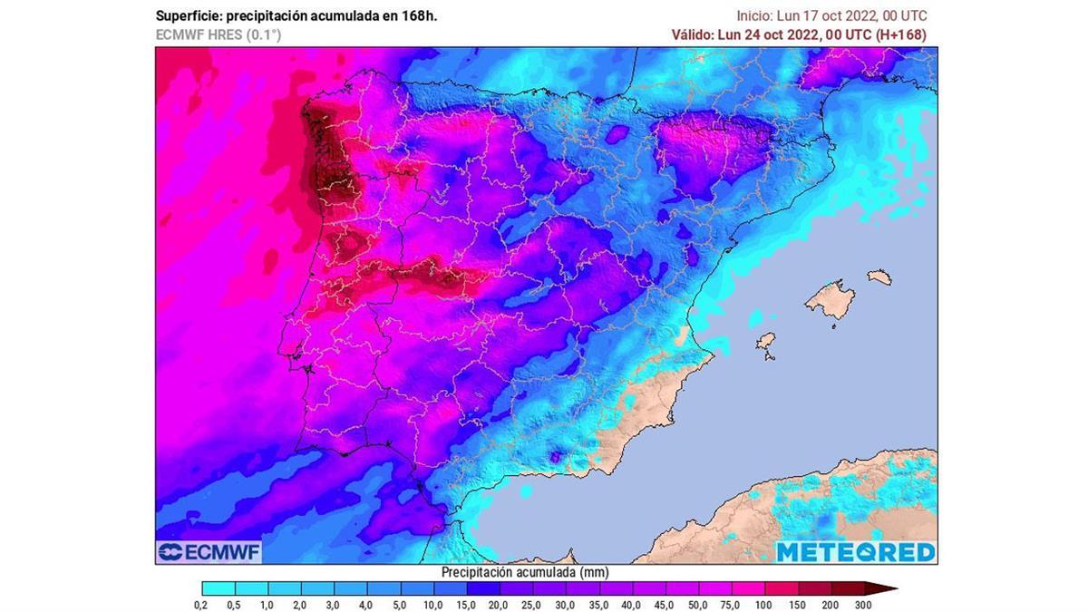 Las precipitaciones serán importantes en la vertiente atlántica y las temperaturas alcanzarán los 35 grados