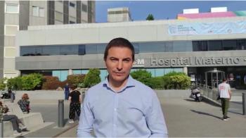 El secretario general del PSOE de Madrid, Juan Lobato, ha acudido al hospital madrileño de La Paz, que celebra su 58 aniversario, para reivindicar el inicio de las prometidas obras de modernización