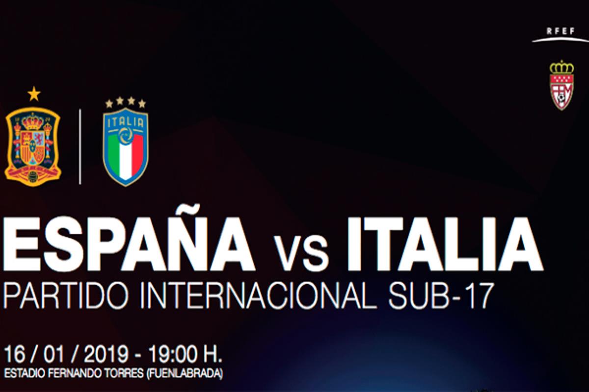 Partido internacional Sub-17, en el Estadio Fernando Torres 