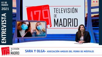 Sara y Olga de la Asociación de Amigos del Perro denuncian la mala situación del centro de acogida de Móstoles
