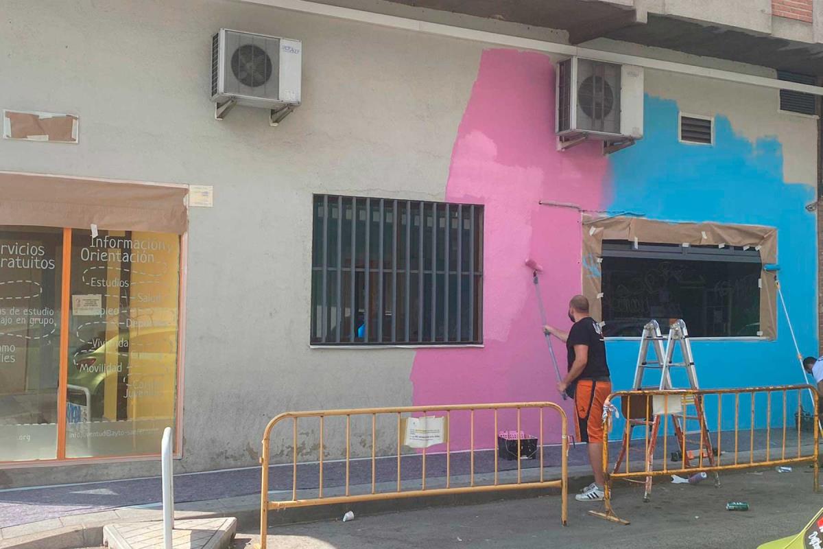 Pintarán un mural antes de la reapertura de las instalaciones, prevista para el 1 de octubre
