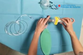 El nuevo diseño, desarrollado en colaboración de HP con el HUPA, incluye una pieza en cruz que se acopla a elementos con los que los hospitales sí que pueden contar con facilidad