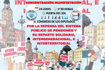 La manifestación se ha convocado para el miércoles 24 junio en la Puerta del Sol