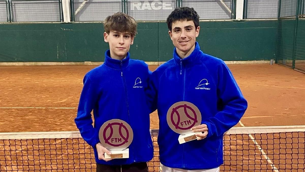Jorge López y Adri Ibáñez, campeones de Madrid de tenis en categoría cadete de dobles