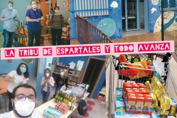 Durante el confinamiento surgió una asociación, la Tribu Espartales, para ayudar a las víctimas directas de la pandemia en el barrio