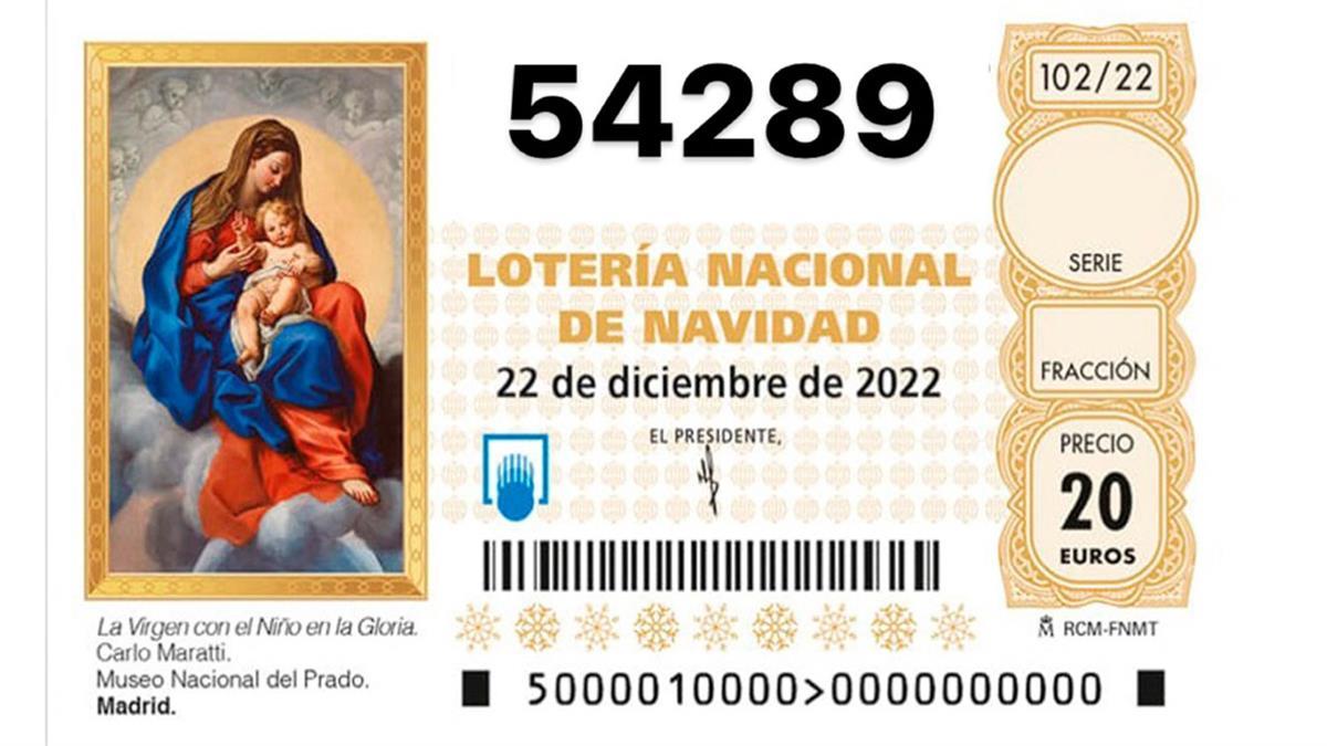 El premio asciende a 20.000 euros por décimo