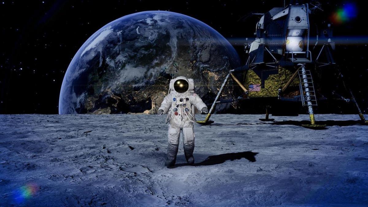 Una exposición inmersiva recrea el alunizaje del Apolo 11 en 1969