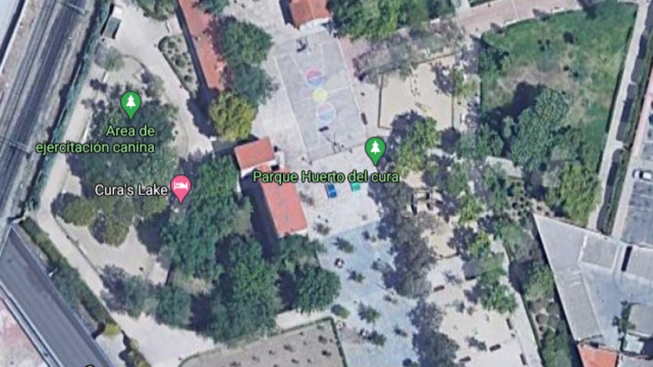 Se quiere unir este parque de Fuenlabrada con la calle Móstoles