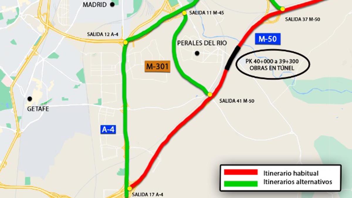 Está previsto reducir los 4 carriles actuales por sentido en ambas direcciones a 2 carriles en cada sentido.