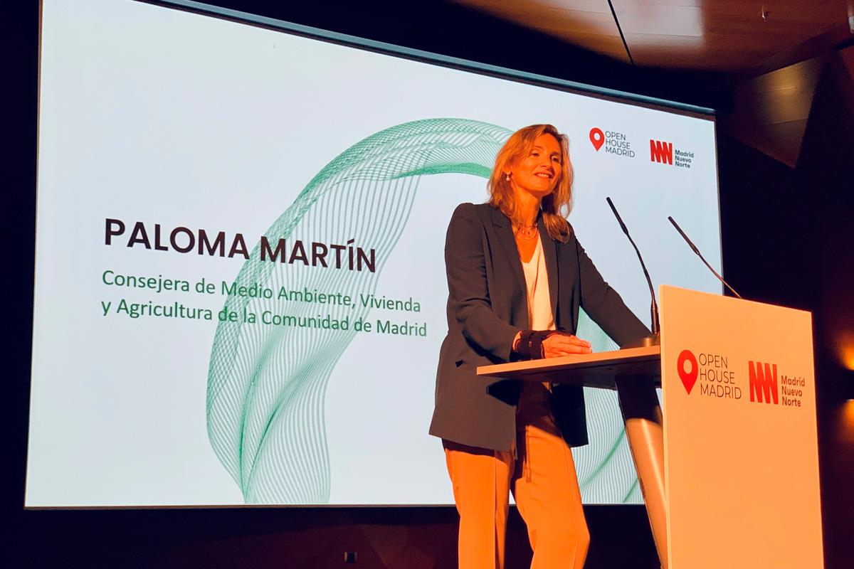 Lo ha anunciado hoy la consejera de Medio Ambiente, Vivienda y Agricultura en la inauguración del festival Open House Madrid