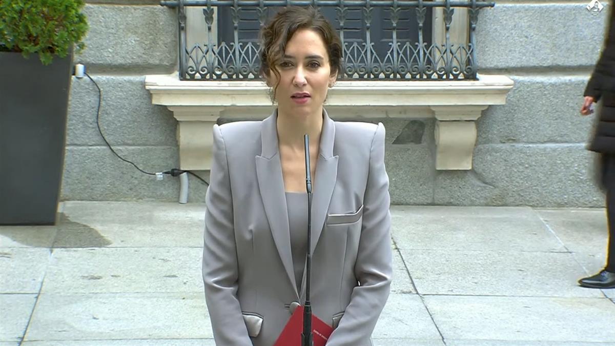 Díaz Ayuso ha expuesto las razones en el Palacio del Congreso