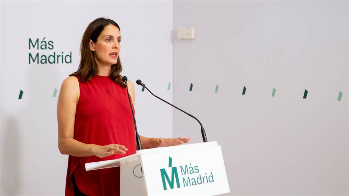 La portavoz de Más Madrid denuncia que “la situación es muy difícil” en la capital