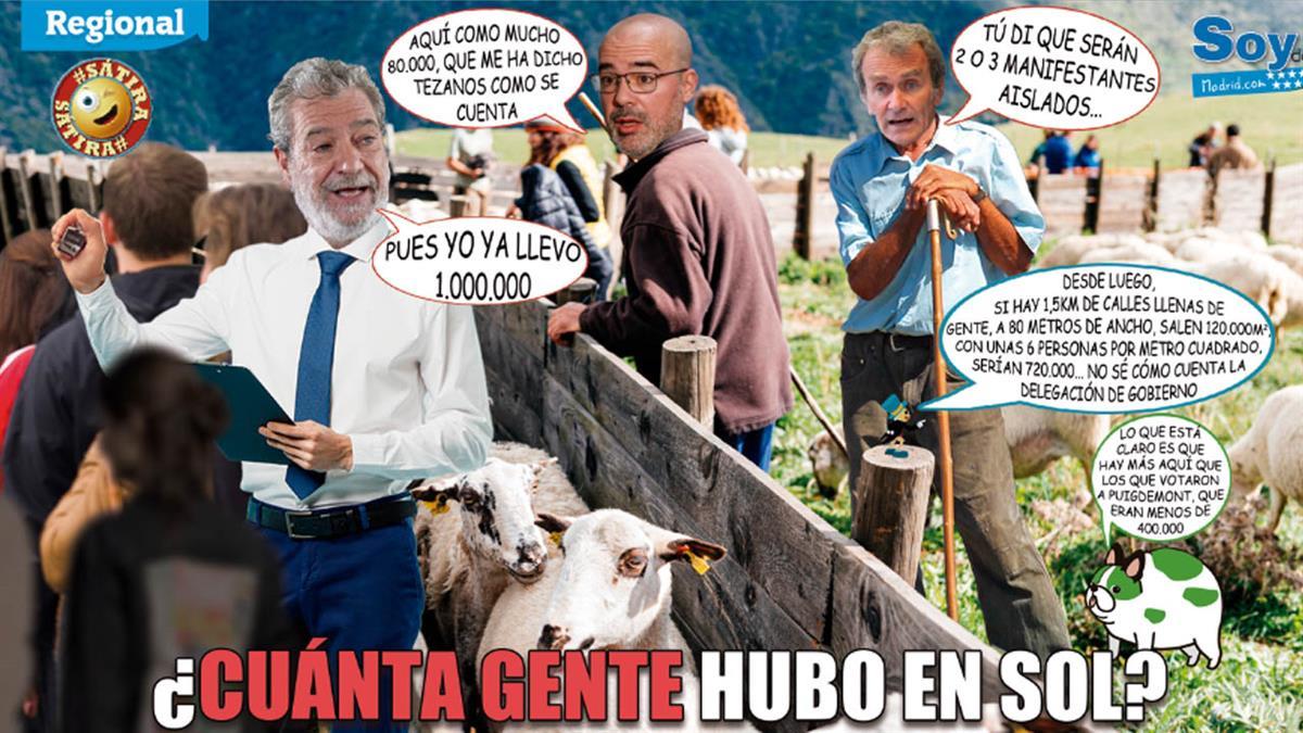 Miles de personas en la manifestación contra la amnistía