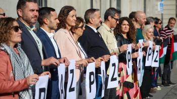 PSOE apoya la concentración convocada por CCOO y UGT en solidaridad con el pueblo palestino