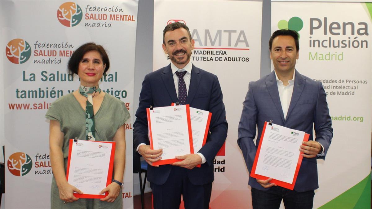 La Comunidad facilita la accesibilidad de sus contenidos con la firma convenios de la Agencia regional de tutela de adultos con Plena Inclusión y la Federación de Salud Mental
