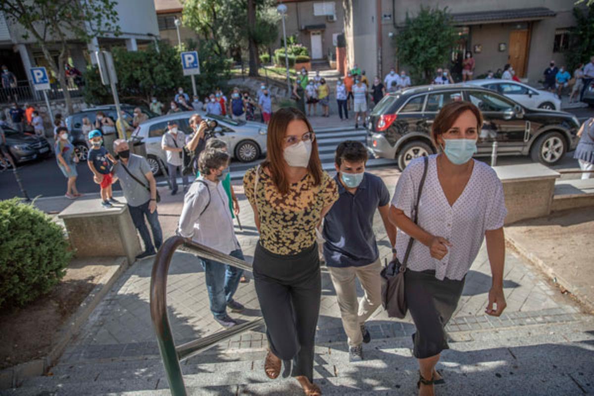 La formación reclama más recursos sanitarios durante su visita a los centros de salud de Orcasitas, San Fermín y Abrantes