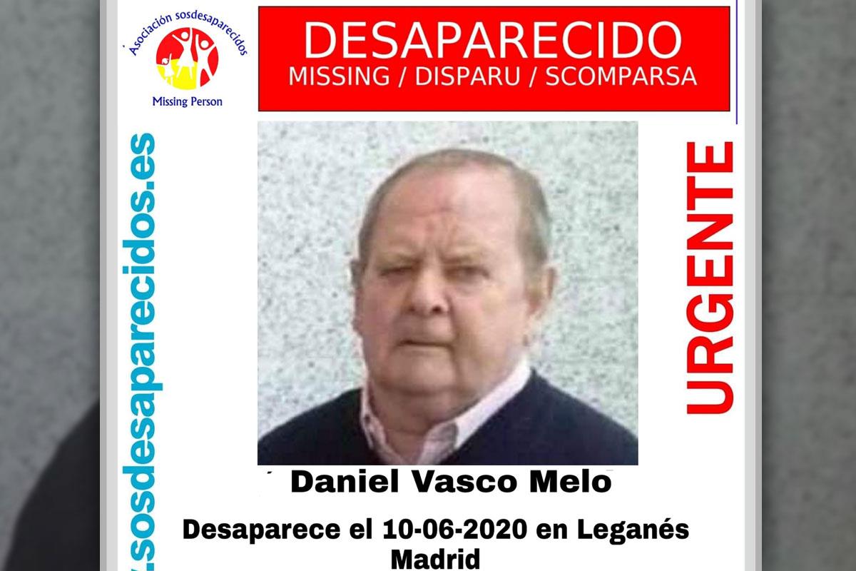 Se pide colaboración para encontrar a Daniel Vasco de 83 años