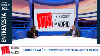 El portavoz del PSOE en Humanes de Madrid, Isidro Navalón, repasa la actualidad municipal en Televisión de Madrid