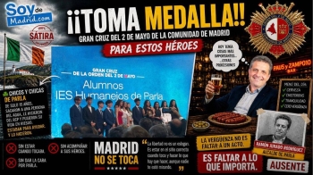 Varios jóvenes del Instituto Humanejos reciben la Gran Cruz del 2 de Mayo de manos de la propia presidenta madrileña