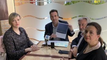 El candidato del PP a la alcaldía de Leganés, Miguel Ángel Recuenco, ha presentado el Plan de los populares para dinamizar el comercio local