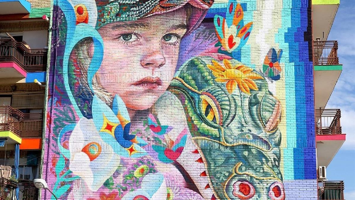 La obra de Murfin pasa la primera fase y ahora competirá por ser el mejor mural del año en la plataforma Steet Art Cities