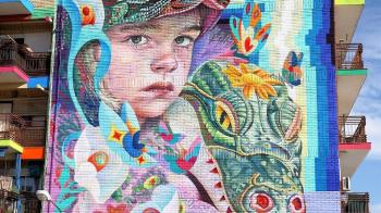 La obra de Murfin pasa la primera fase y ahora competirá por ser el mejor mural del año en la plataforma Steet Art Cities