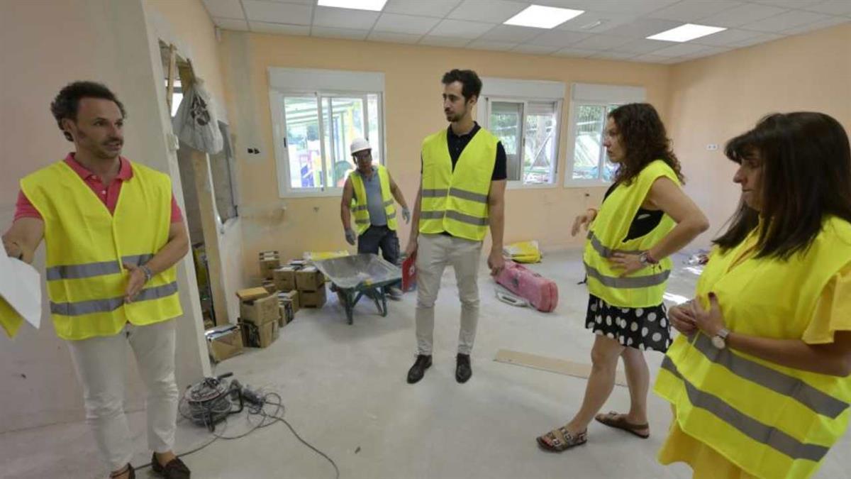 La alcaldesa ha visitado las obras que se están llevando a cabo 