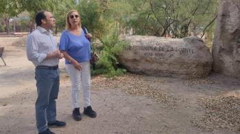 El delegado de Medio Ambiente y Movilidad, Borja Carabante, ha visitado hoy este espacio en el distrito de Chamartín, cerca de la M-30