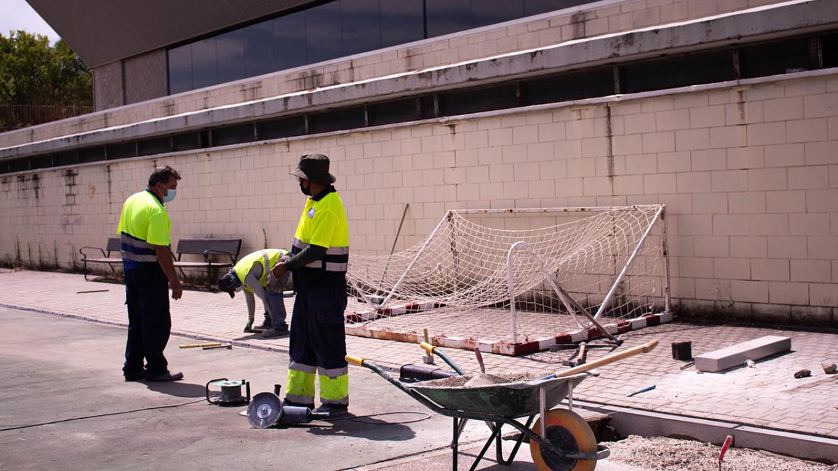 El Ayuntamiento ha puesto en marcha unas obras de mejora con el plan de rehabilitación de los centros deportivos de la ciudad