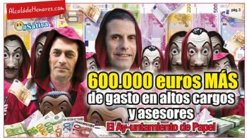 600.000 euros más de gasto en altos cargos y asesores